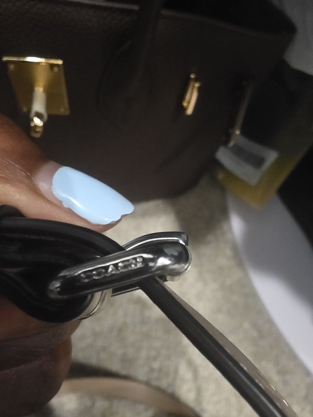 Coach Tan and Cream Top Handle Tabby 20 - Picture 10 of 11